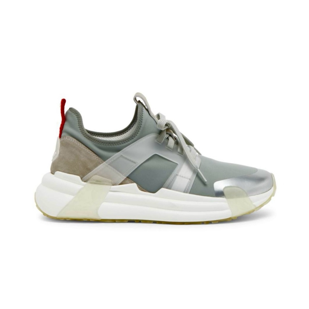 MONCLER Men's Lunarove Gray Silver Designer Shoes, SZ 43/US 10 - Picture 4 of 12